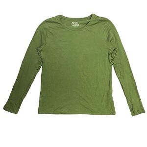 Green long sleeve-Time and true. Like new